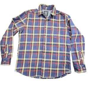Grayers Heritage Flannel Long Sleeve Plaid Shirt Mens Medium